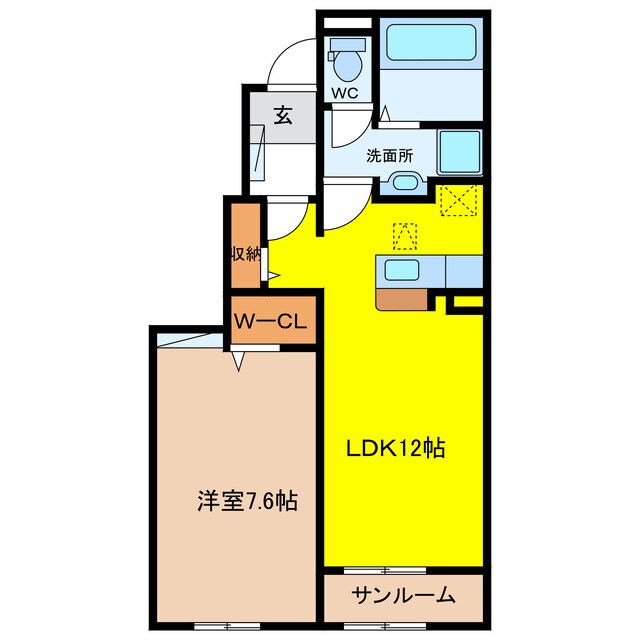 間取り図 ナチュラル　カーサⅡ