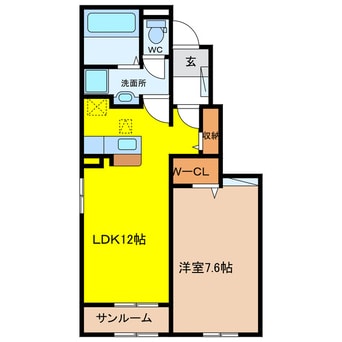 間取図 ナチュラル　カーサⅡ