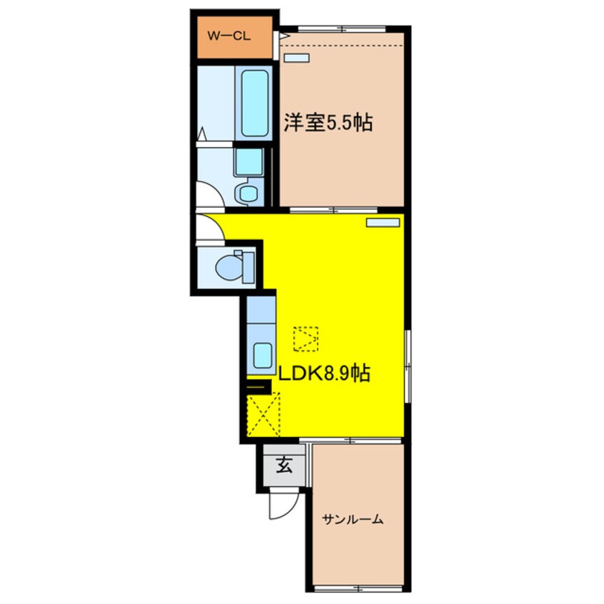 間取図 ポ～ロ