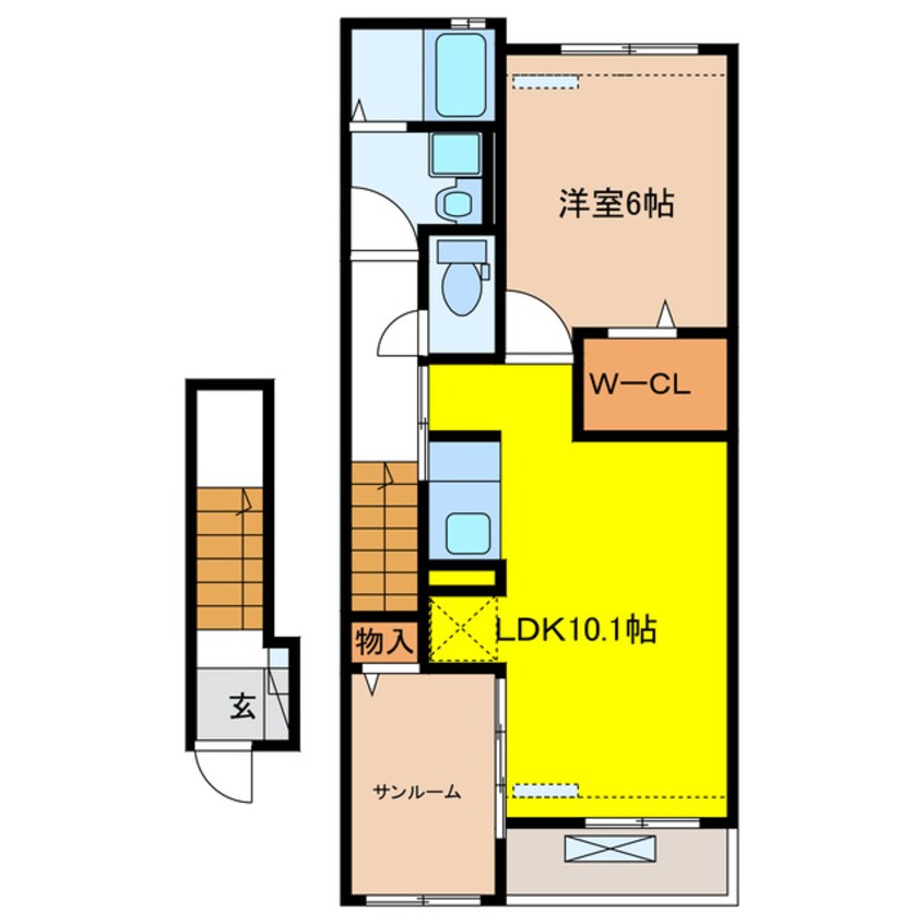 間取図 ポ～ロ