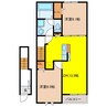 ラピスール 2LDKの間取り