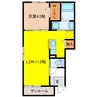 キャトル　セゾンⅠ 1LDKの間取り