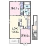 リアン・シダー 2LDKの間取り