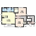 リバーハーフハイツⅢ　Aの間取図