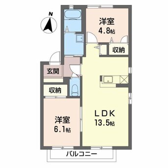間取図 Court　Azelia　D