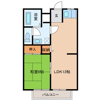 間取図 レジデンスウエダ