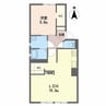 サニーハイツE 1LDKの間取り