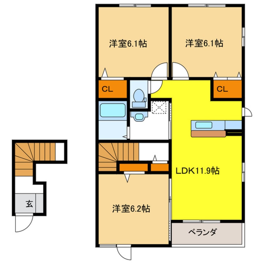 間取図 フェリーチェⅡ
