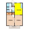 岐阜（乗合）バス（関市）/倉知ふれあいセンター前 徒歩5分 2階 築27年 2DKの間取り