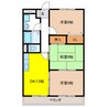 岐阜（乗合）バス（岐阜市南部）/東芥見 徒歩2分 3階 築23年 3DKの間取り