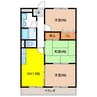 岐阜（乗合）バス（岐阜市南部）/東芥見 徒歩2分 3階 築23年 3DKの間取り