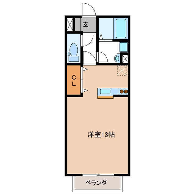 間取り図 長良川鉄道越美南線/松森駅 徒歩8分 2階 築19年