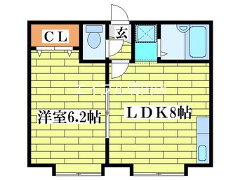 間取図 オーシャンビル真栄