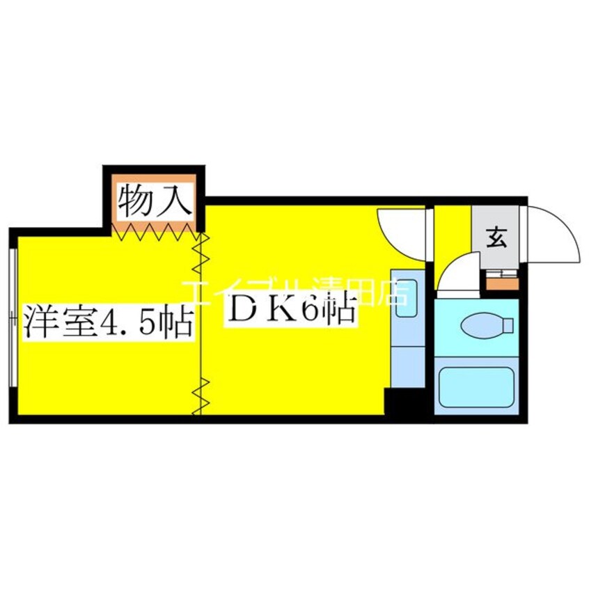 間取図 ｻﾝﾎｰﾑﾏﾝｼｮﾝNo.3