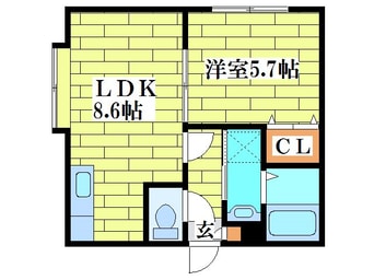 間取図 パルティールＴＭ清田