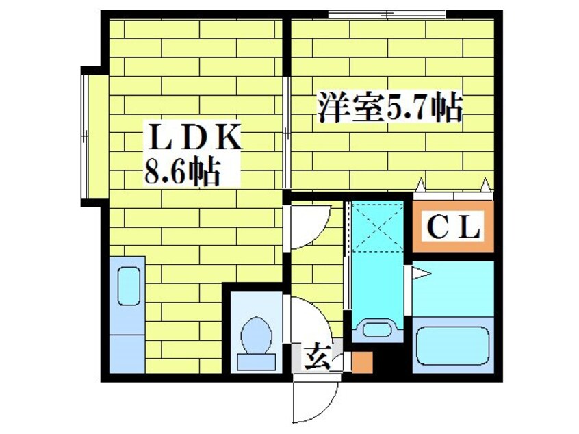 間取図 パルティールＴＭ清田