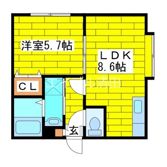 間取図 パルティールＴＭ清田