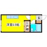コーポアフロス 1Rの間取り