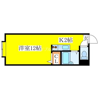 間取図 中央バス/札幌国際大前 3階 築28年