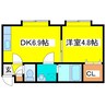 オーシャンビル北星学園前 1DKの間取り