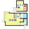 クラーク羊ヶ丘壱番館 1Rの間取り