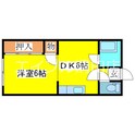 エムズコーポの間取図