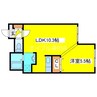 プリムラＫ1 1LDKの間取り
