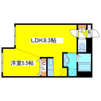 間取図 中央バス/清田団地入口 2階 築29年