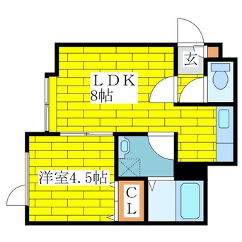 間取図 la paz清田