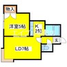 ハウスドマーニ 1LDKの間取り