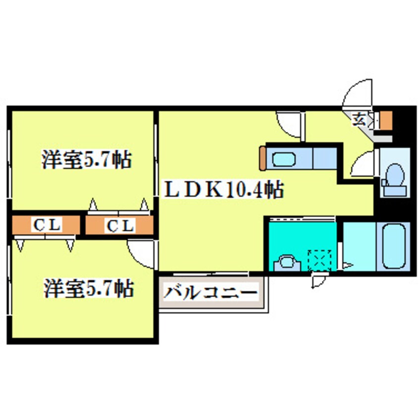 間取図 VEGA HIRAOKA1-2