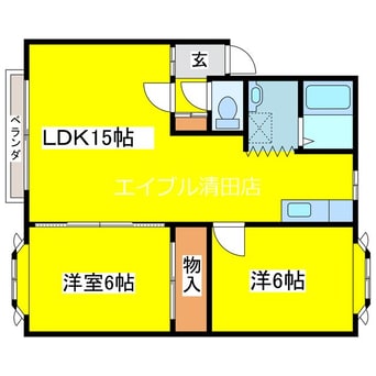 間取図 リバージュたなか