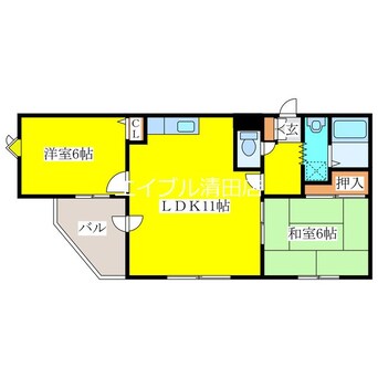 間取図 デベックス清田