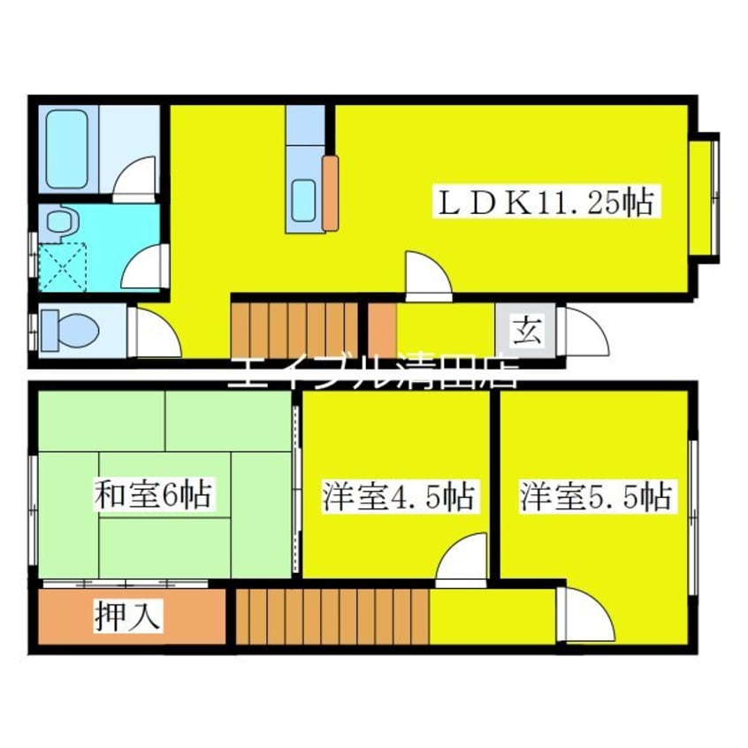 間取図 コーポラス35-5