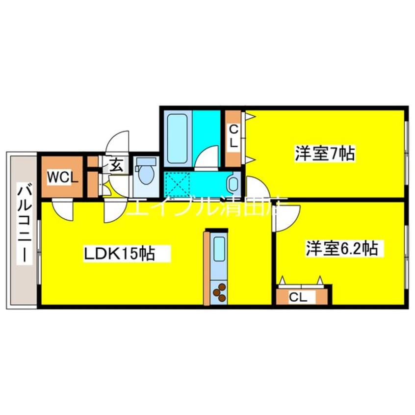 間取図 ラ・カーサ・リブロ