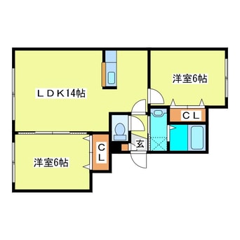 間取図 プルメリア真栄