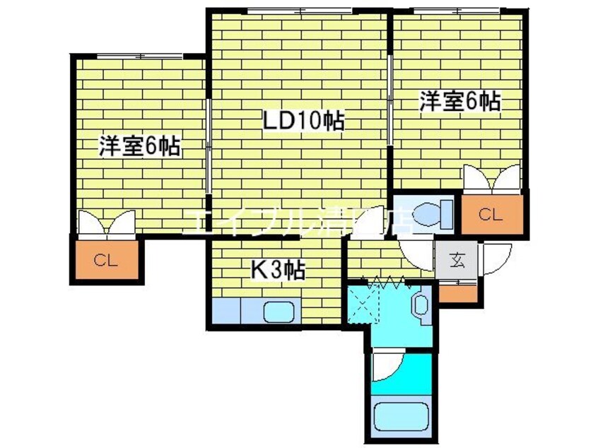 間取図 ルミエールアサヒ