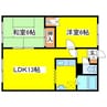 さくらハイツ１ 2LDKの間取り