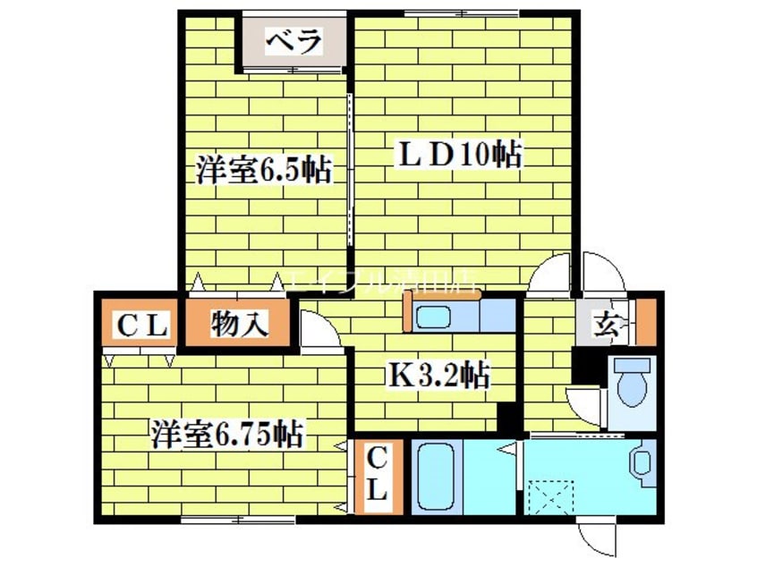 間取図 コルティーレ・スード