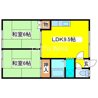 間取図 ミレニアムハイツ