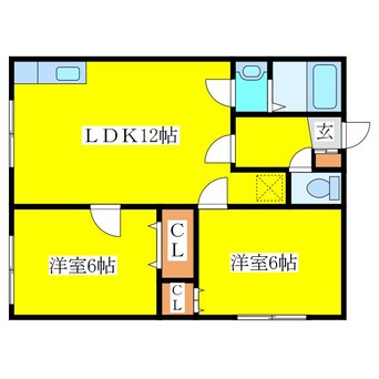 間取図 山田マンション2