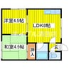 飛鳥マンション 2LDKの間取り