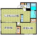 セジュール西の里の間取図