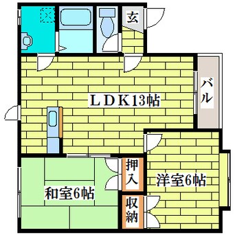 間取図 ウッディヴィレッジＡ館