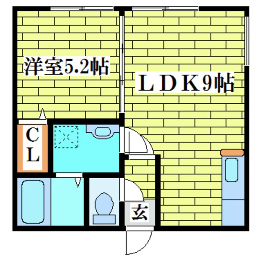 間取図 中央バス/札幌国際大前 3階 築19年