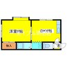 プロスパーＲ３６ 1DKの間取り