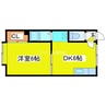 プロスパーＲ３６ 1DKの間取り
