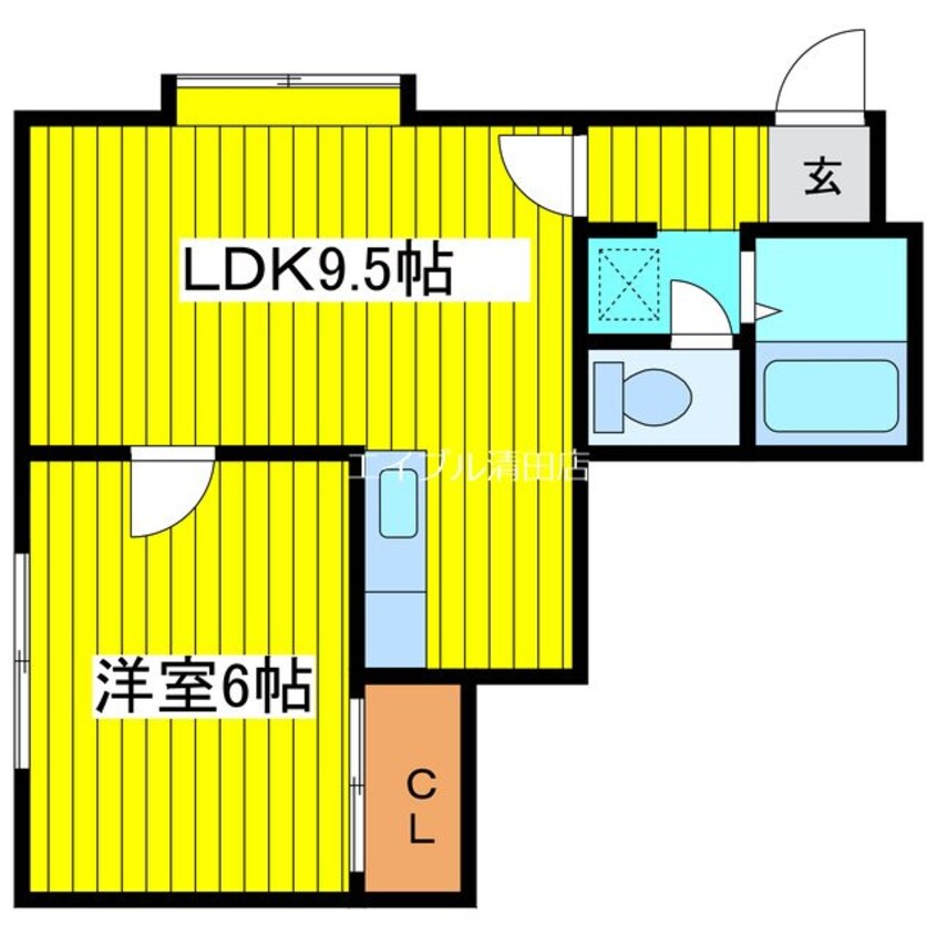 間取図 モアハイツB