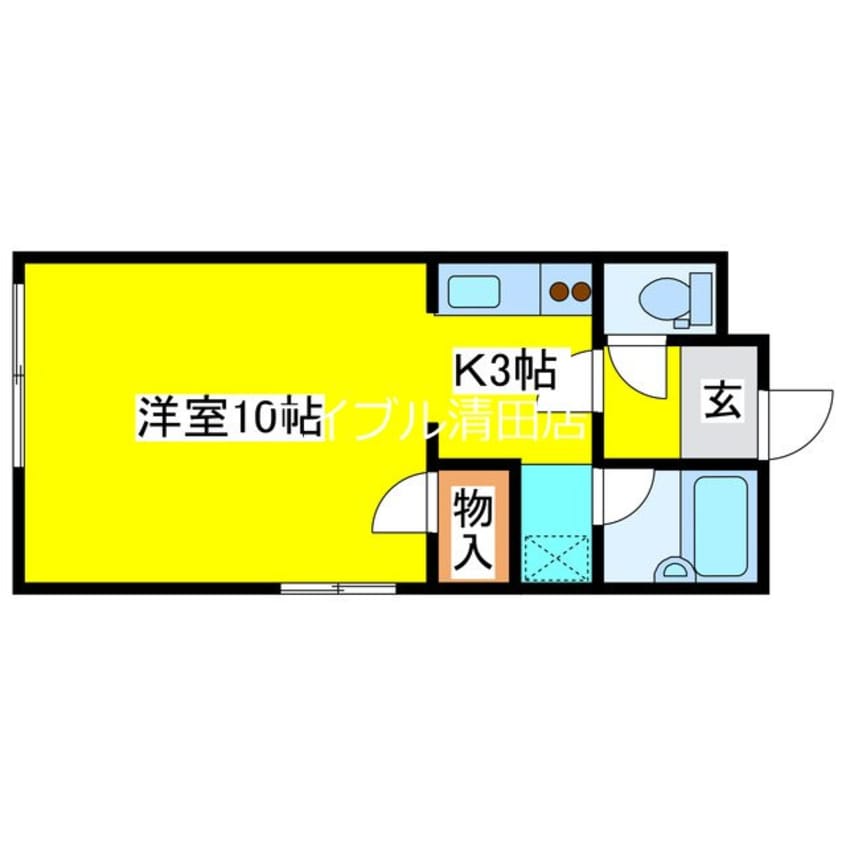 間取図 ユートピア清田32