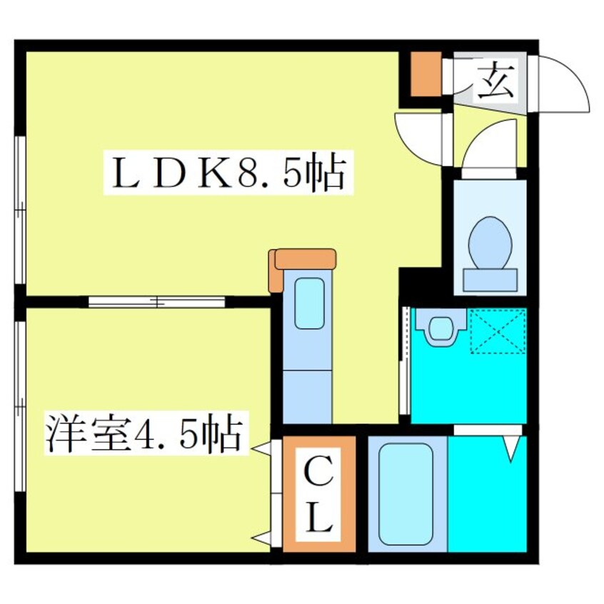 間取図 カトリーヌ